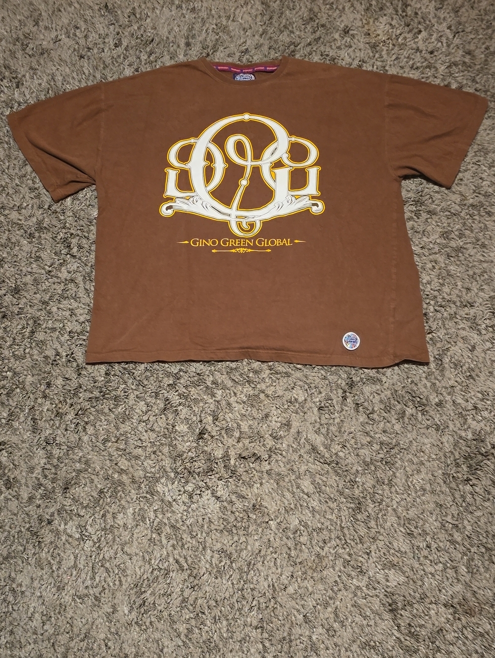 Brown Short Sleeve Graphic Tee